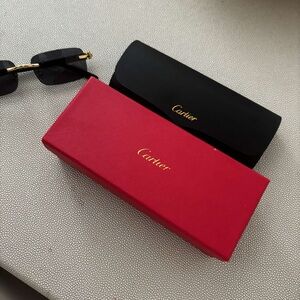 Cartier Black Sunglasses Luxury Accessory